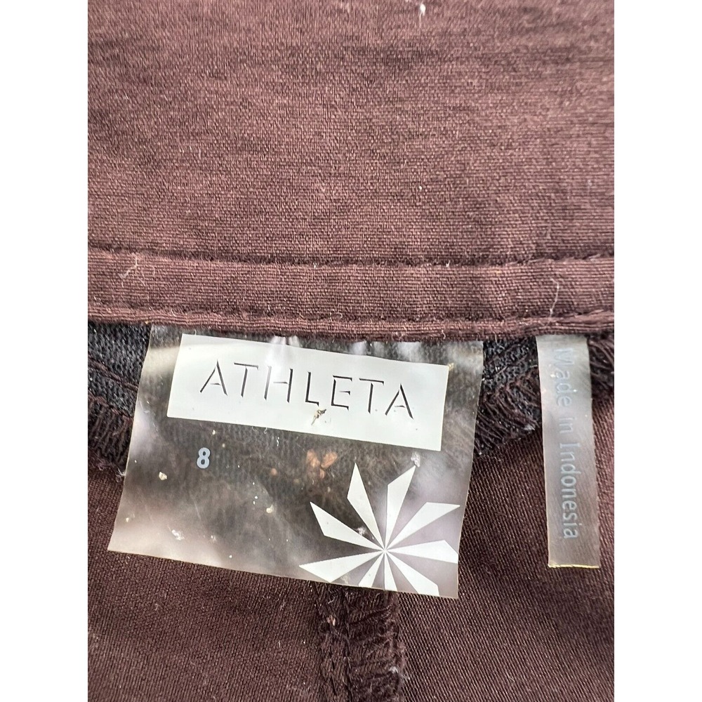 ATHLETA Downward Dipper Purple Drawstring Zip-Leg Pants Women's 8 Style #42009 - Picture 10 of 14